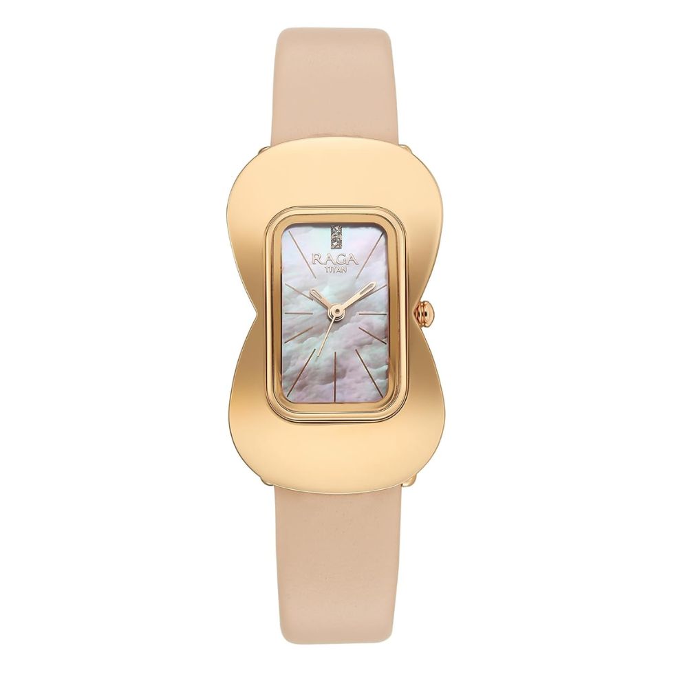 Titan Raga Glimmers Pink Women's Watch 95340WL01