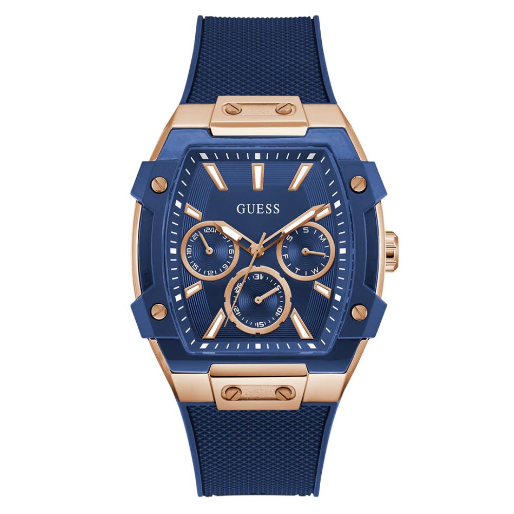 GUESS Blue Rose Gold Men's Watch GW0956G4