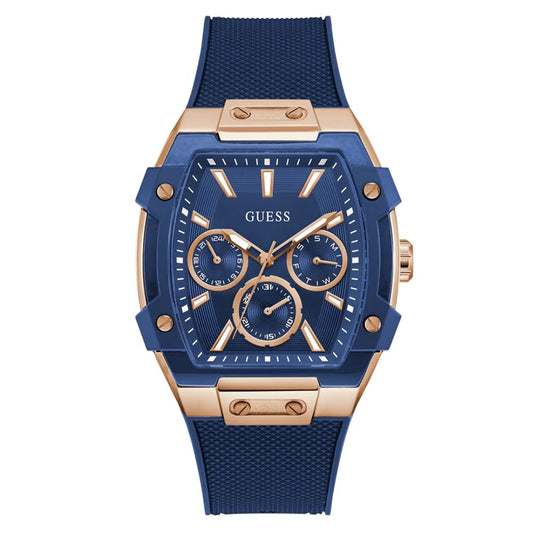 GUESS Blue Rose Gold Men's Watch GW0956G4
