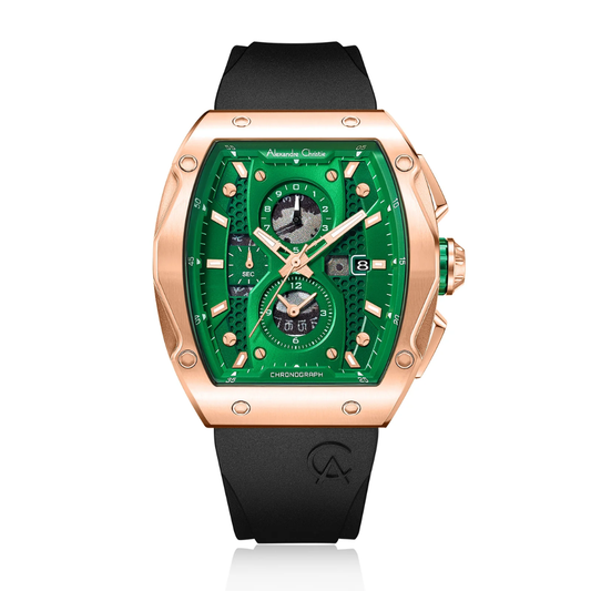 Alexandre Christie Chronograph Green Men's Watch 6608MCRRGGN