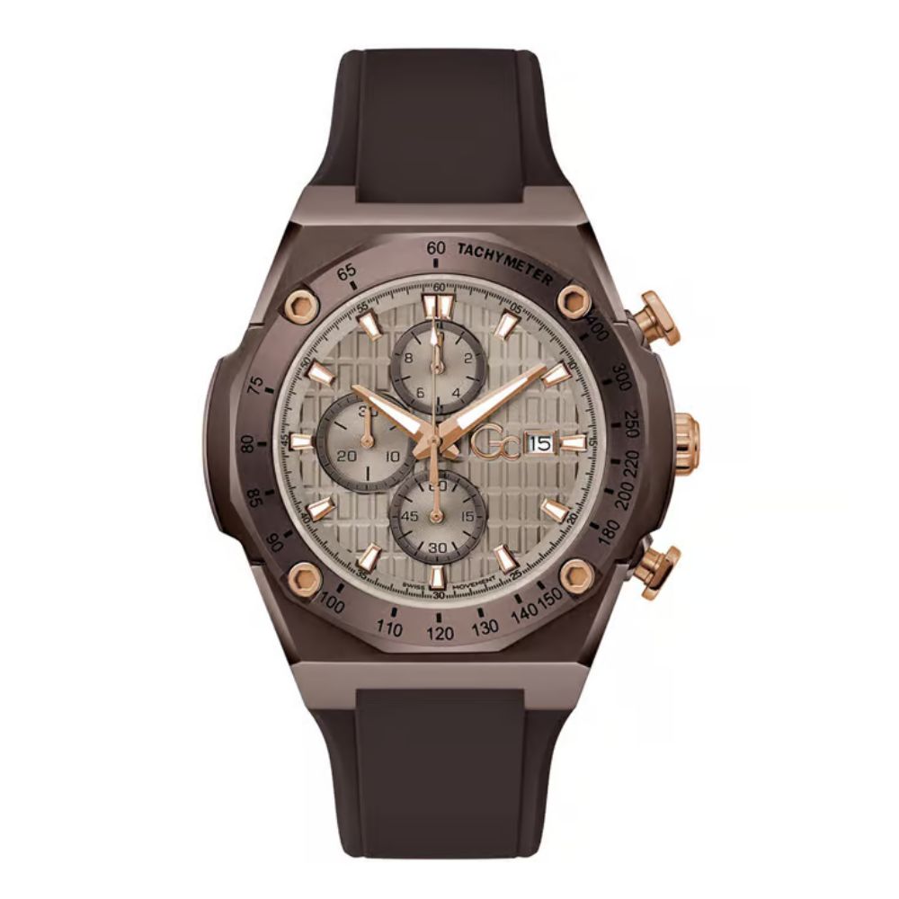 G.C. Beige Round Dial Analog Men's Watch Z68005G1