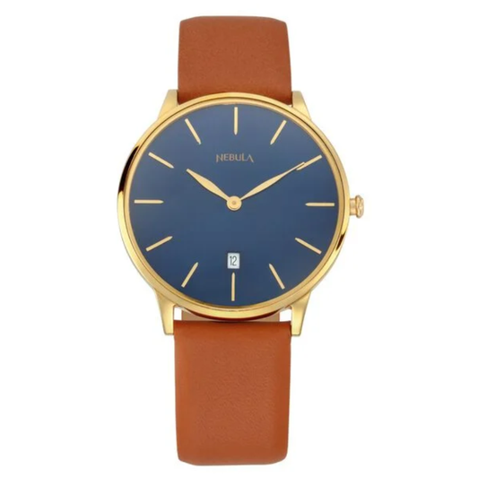 Titan Nebula Lustre Blue Dial Men's Watch NU5064DL02