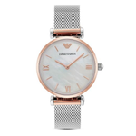 Emporio Armani Gianni T-Bar Mother Of Pearl Dial Women's Quartz Analog Watch AR2067