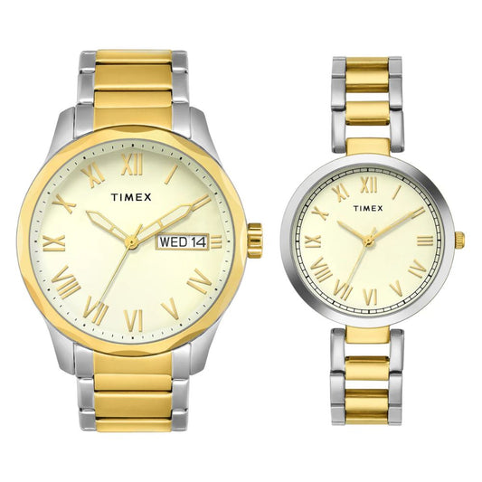 Timex Pair Collection Tan Pair Watch TW00PR341
