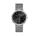 Daniel Wellington Classic Analog Black & Silver Men Watch DW00100711K