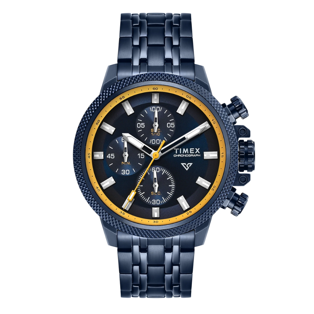 Timex Vector Round Blue Dial Analog Men's Watch - TWEG35102