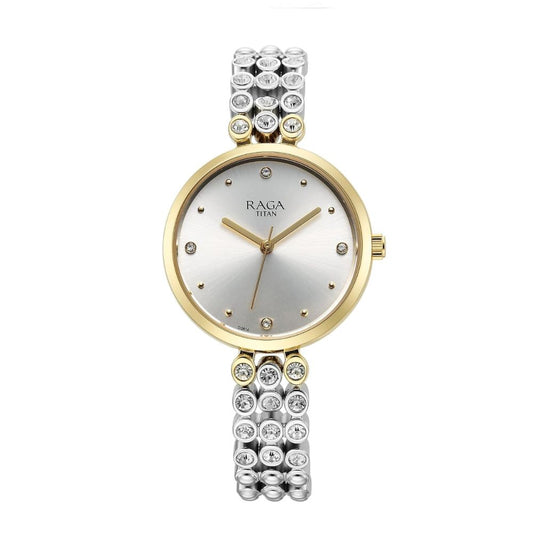 Titan Raga Showstopper Silver Women's Watch NT95262BM01