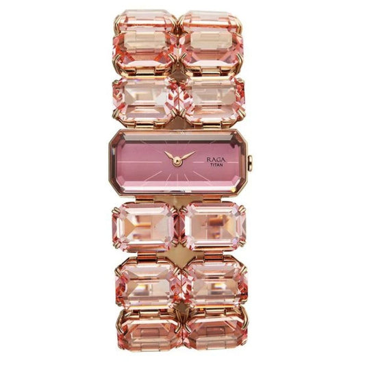 Titan Raga Cocktails Rose Gold Women's Watch 95320WM02