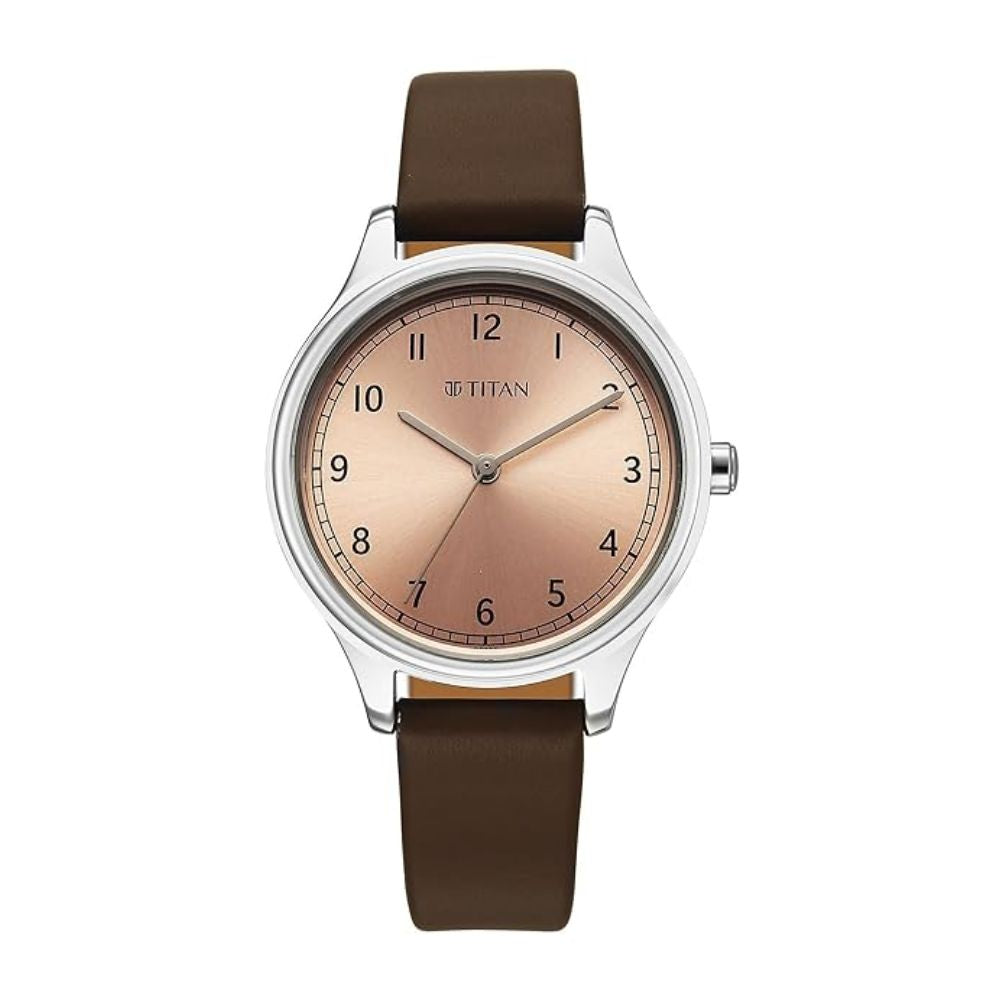 Titan Workwear Rose Gold Dial Women's Watch 2781SL01