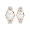 TIMEX Silver Rose Gold Pair's Watch TW00PR359