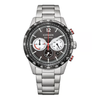 Citizen Solar Black Dial Men's Chronograph Stainless Steel Watch CA4714-55E