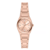 Fossil Everett Rose Gold Dial Women's Quartz Analog Stainless Steel Watch ES5491