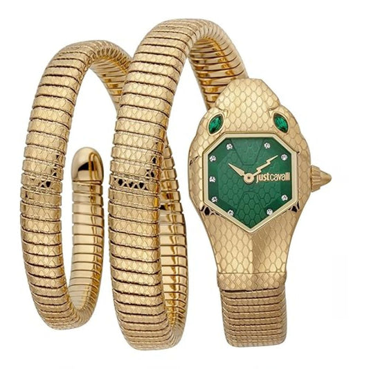Just Cavalli Signature Snake Green Women's Watch JC1L168M0045
