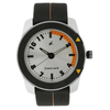 Fastrack Quartz Analog Silver Dial Leather Strap Watch for Guys 3015AL01