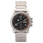 Fastrack Black Dial Quartz Analog with Day and Date Watch for Guys 3039SM10