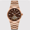Britime Automatic Rose Gold Brown Women's Watch 2567-M30603