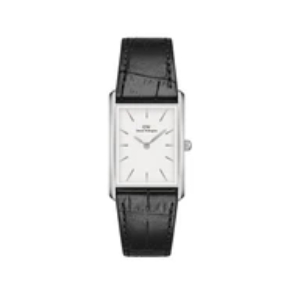 Daniel Wellington Bound Black Crocodile Silver Unisex Watch DW00100697