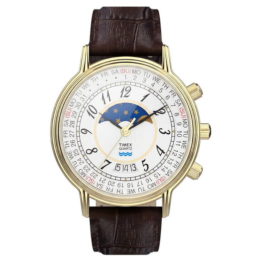 Timex Round White Dial Analog Men's Watch TW2Y99000UJ
