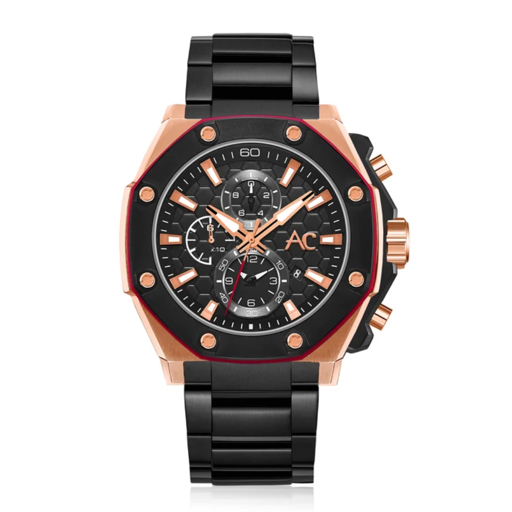 Alexandre Christie Chronograph Black Men's Watch 9601MCBBRBA