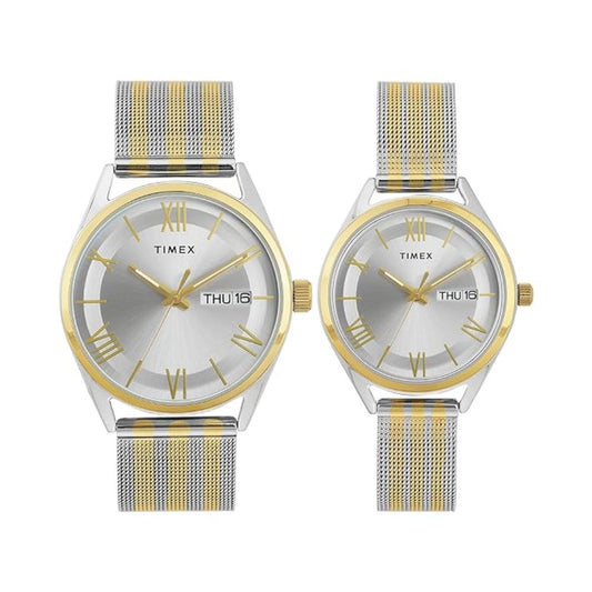 TIMEX Trendline Silver Pair Analog Watch TW00PR352