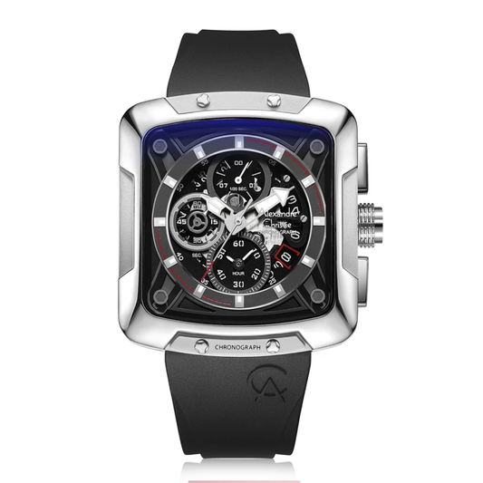 Alexandre Christie Black Men's Chronograph Quartz Watch 3030GCRSSBA