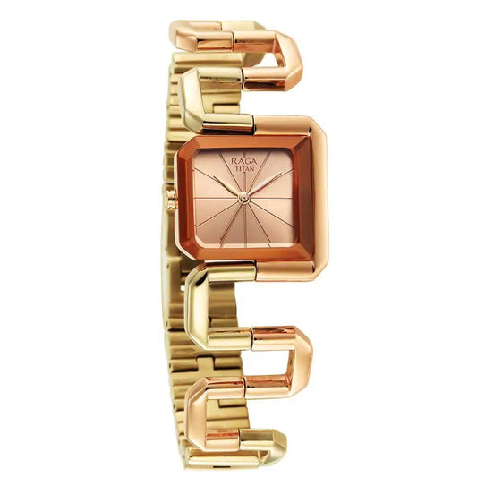 Titan Raga Delight Rose Gold Women's Watch 95155KM01