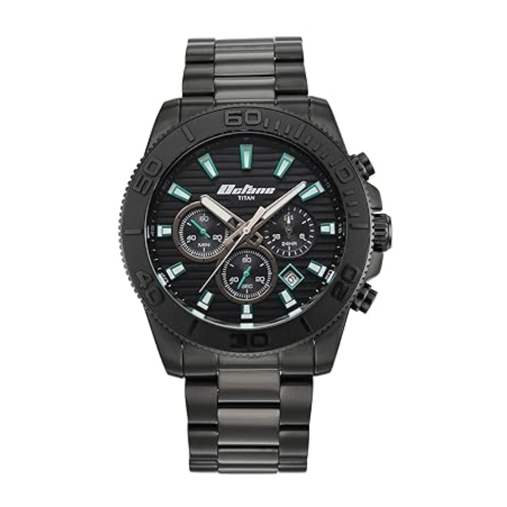 Titan Octane Fashion Accendo Chronograph Black Men's Watch 90239NM01
