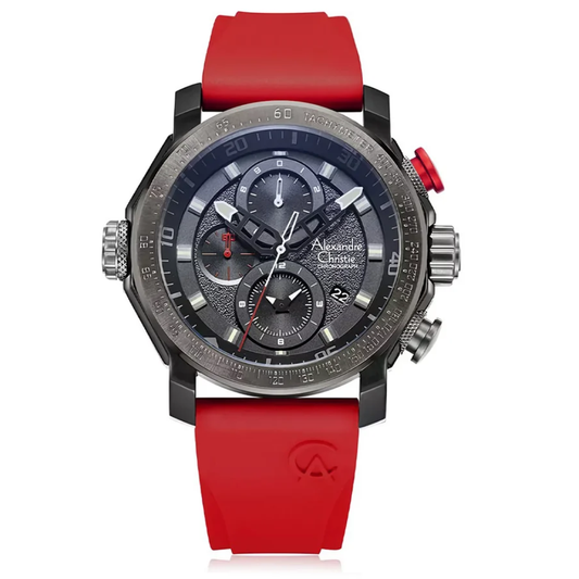 Alexandre Christie Chronograph Red Men's Watch 6565MCREPBARE
