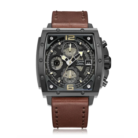 Alexandre Christie Chronograph Brown Men's Watch 6376MCLIPBAIVBO