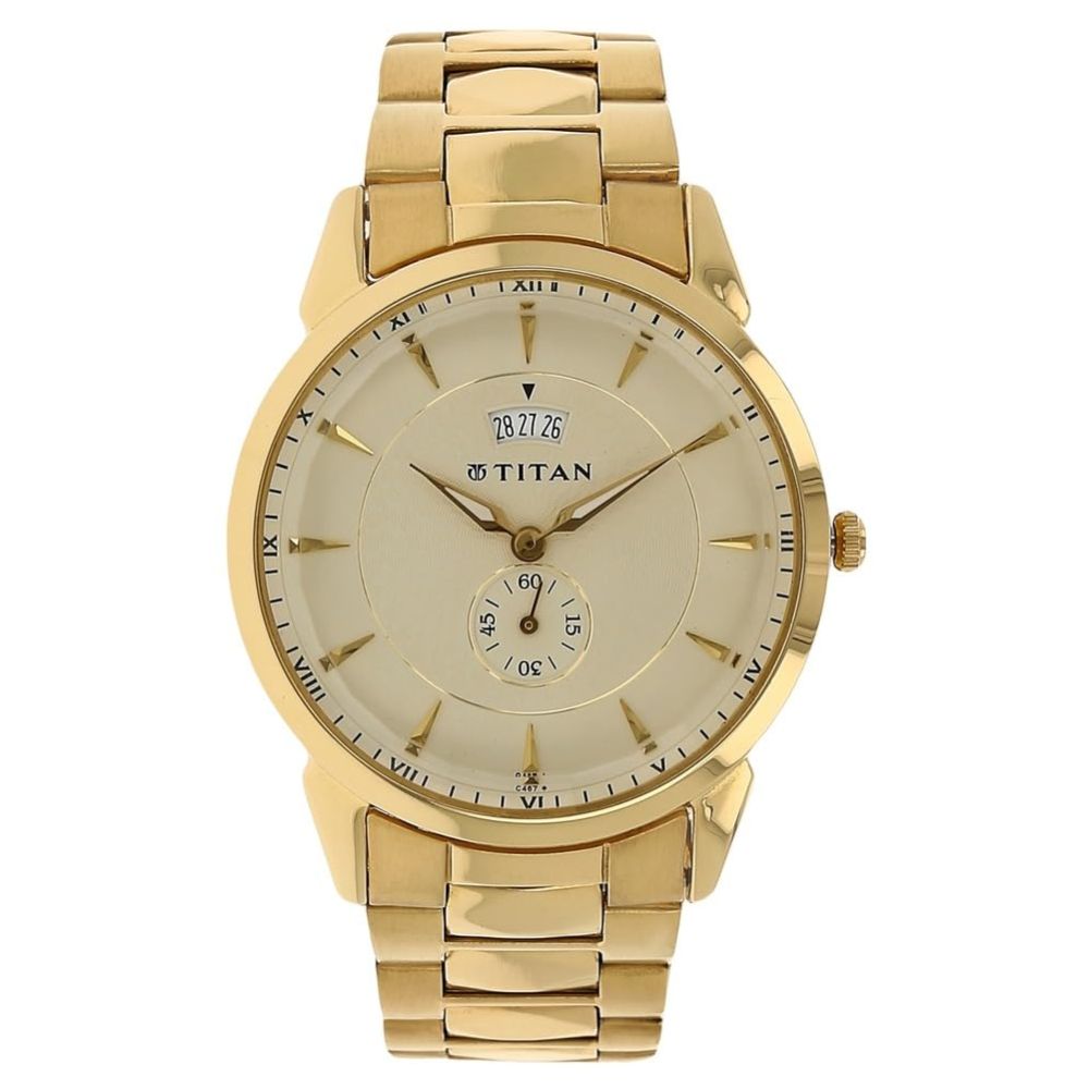 Titan Regalia White Men's Watch NM1521YM02