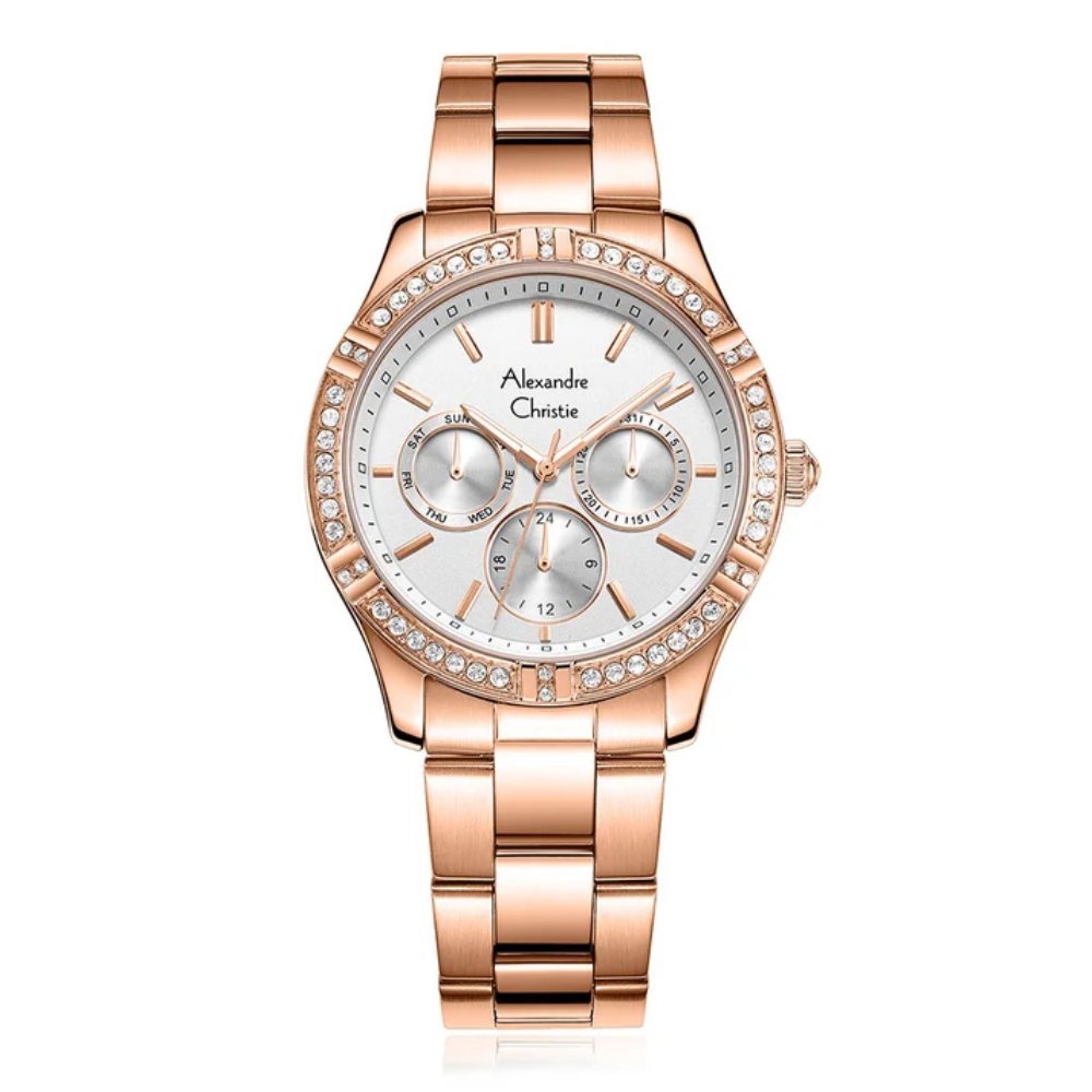 Alexandre Christie Multi-function Rose gold Women's Watch 2A51BFBRGSL