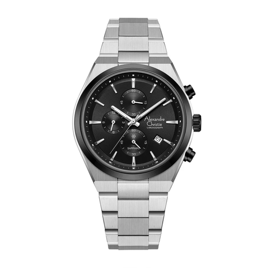 Alexandre Christie Chronograph Silver Men's Watch 8697MCBTBBA