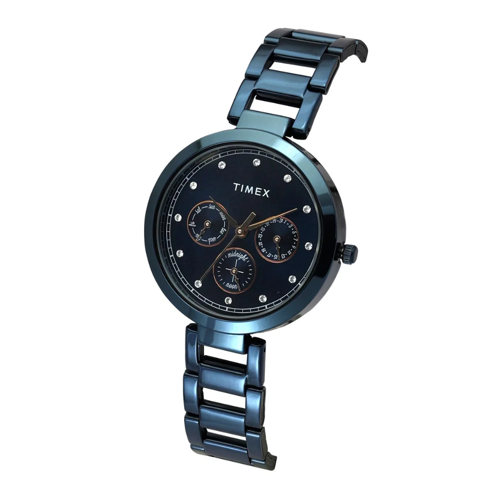 TIMEX Blue Dial Women's Round Dial Analog Watch TW000X268