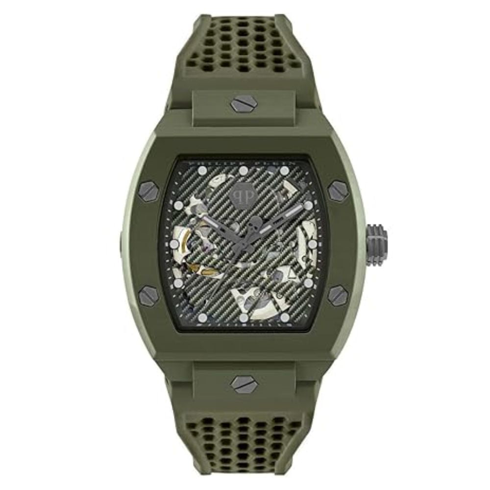 Philipp Plein $keleton Ecoceramic Green Men's Watch PWVBA0223