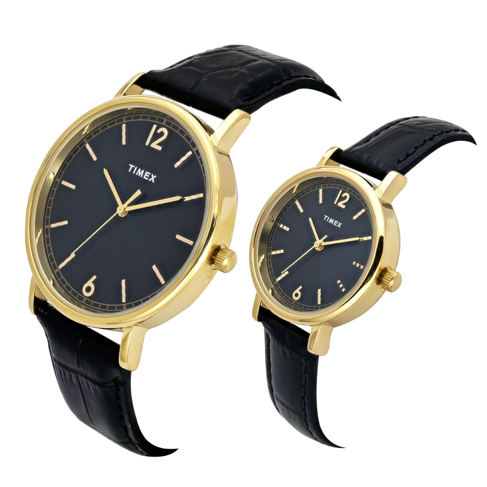 Timex Blue Round Dial Pair's Watch TW00PR335