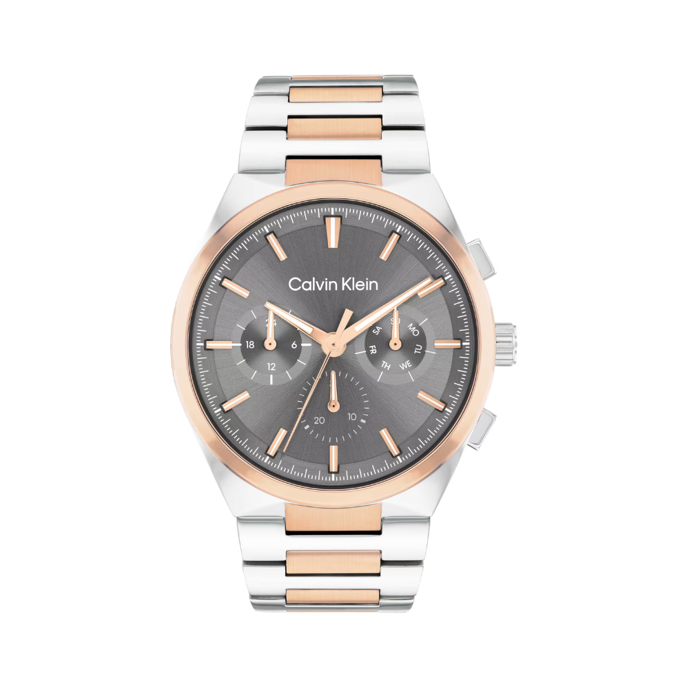 Calvin Klein Distinguish Grey Dial Men's Multi-Function Analog Watch 25200536