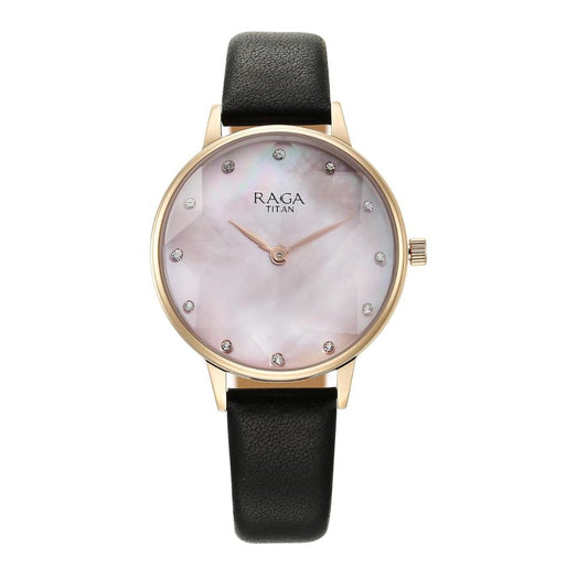 Titan Raga Showstopper Mother of Pearl Women's Watch 95274WL01