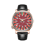 Hanboro Casino Series Roulette Royale Red Men's Dial Watch HBR-1001-2-AUTO-ROULETTE-RG-RED