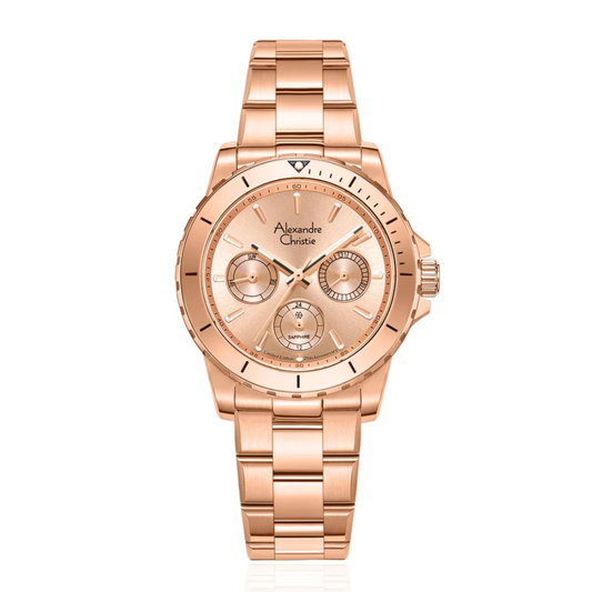 Alexandre Christie 25th Anniversary Limited Edition Rosegold Women's Watch 6141XXVBRGLN