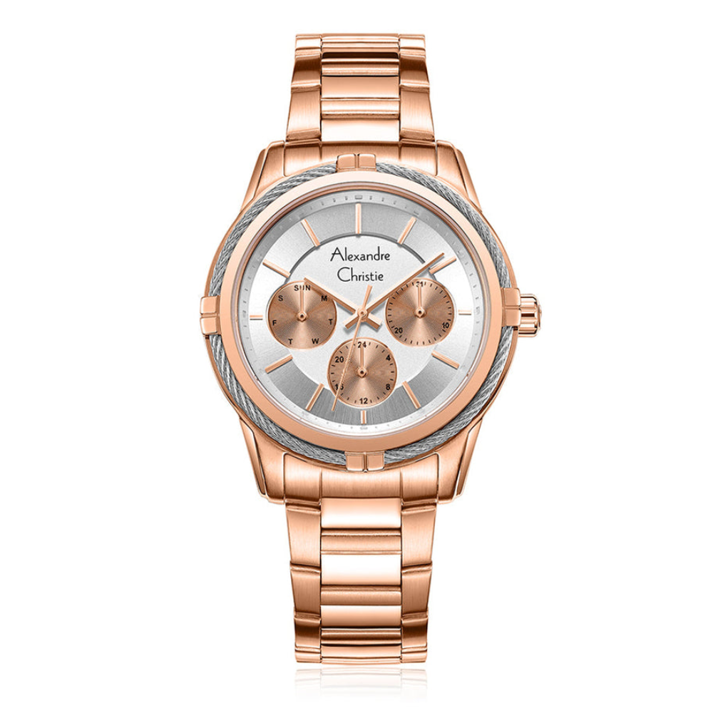 Alexandre Christie Rosegold Women's Watch 2843BFBRGSLRG