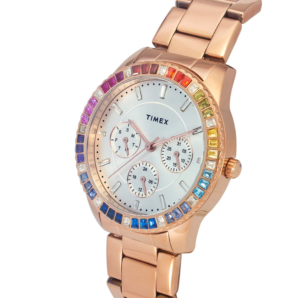 Timex E-Class Premium-Sport Silver Women Watch TWEL16802