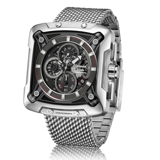 Alexandre Christie Atlas Silver Men's Chronograph Quartz Watch 3030MCBSSBA