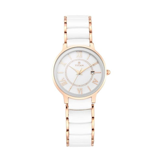 Titan Ceramic White Women's Watch 95016WD02