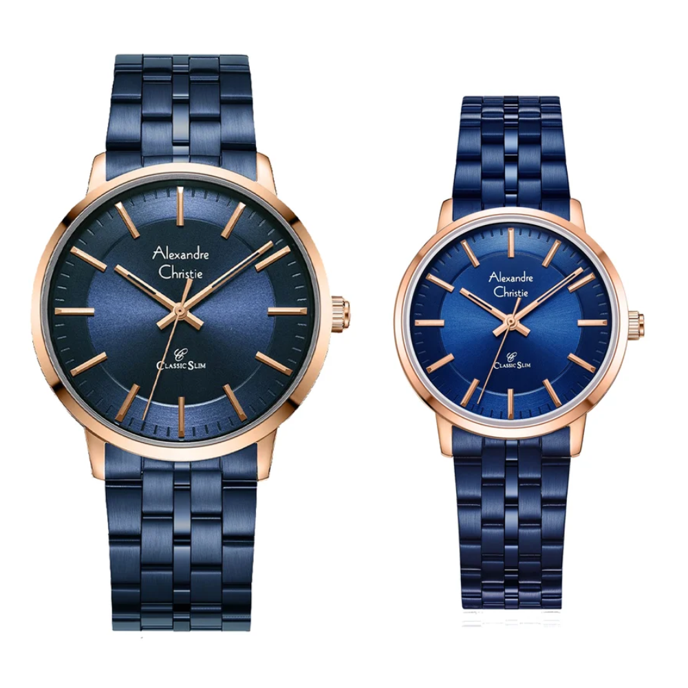 ALEXANDRE CHRISTIE Classic Blue Couple's Watch 8692MHLHURBU