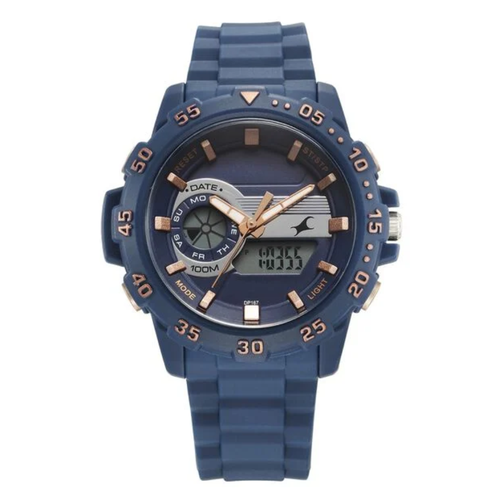 Fastrack Street line Blue Dial Girls Watch 68029PP03