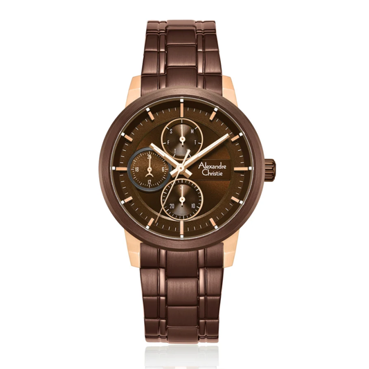 Alexandre Christie Brown Women's Watch 6323BFBROBO
