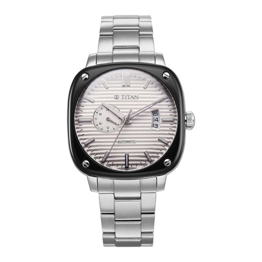 Titan Vintage Concealed Silver Men's Watch 90225KM01