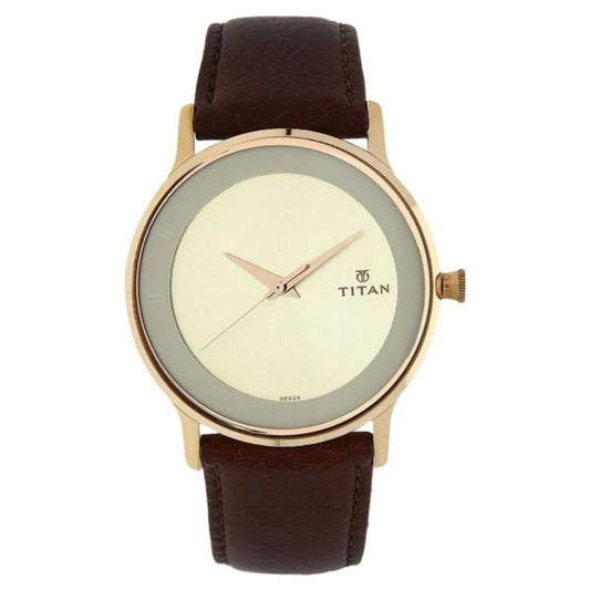 Titan Champagne Men's Watch 1672WL01
