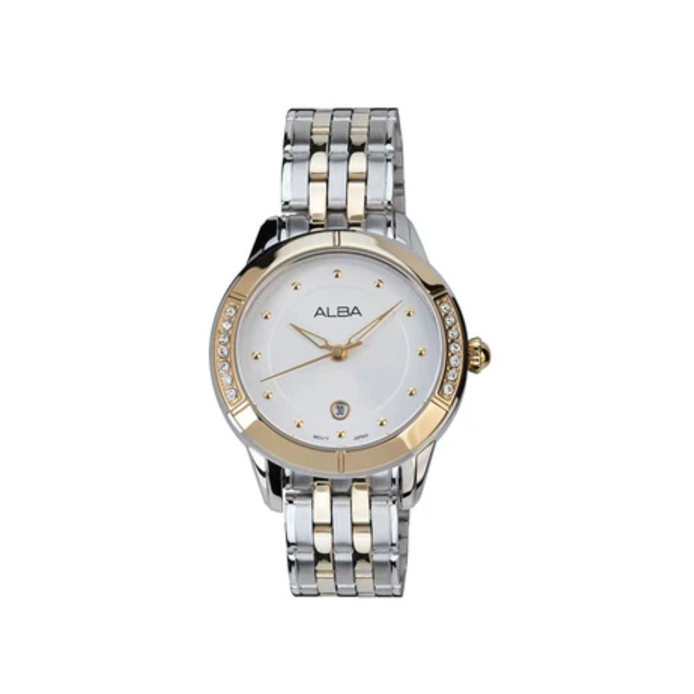 Alba Silver-White Women's Watch AH7EM4X1