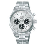 ALBA Prestige Silver White & Black Men Watch AT3K55X1